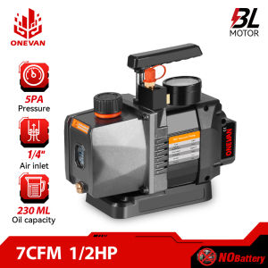 🔥สต๊อกกรุงเทพ🔥7CFM 2HP ปั้มแวคคั่ม ปั๊มสูญญากาศ สารทำความเย็นแบบไร้แปรงถ่าน1/4เครื่องปรับอากาศ ปั๊มทำความเย็นสำหรับรถยนต์ครัวเรือนสำหรับแบตเตอรี่ Makita 18V