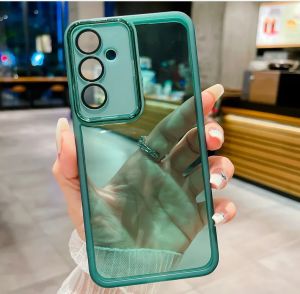 For Vivo X100 X80 Pro X90 Pro Plus X90S Candy Color Matte Frame Soft Silicone Clear Case Camera Protection Phone Cover