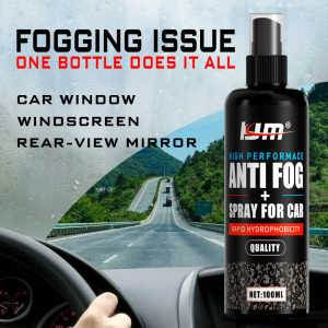 Car Anti-Fog Spray - Clear Vision Enhancer Long-Lasting Defogger for Windshield & Mirrors Safe Driving Aid 100ml