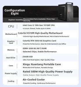 Colorful | Office Home Gaming Assembly Computer Desktop G5905 i3 10100f /3400G 5600G Integrated Graphics