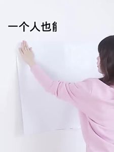 Decal Tường Bảng Đen Trừu Tượng Có Thể Xóa Được Màu Xanh