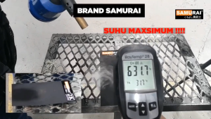 【100% Original】SAMURAI High Temp Spray Paint 300ml Silver Black 600°C Resistance Cat Semburan Tahan Panas Hitam Perak Utk Kereta Motor Ekzos Exhaust Car Exterior Care 喷漆