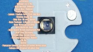 LED Ir Infrared 5.8W 850nm OSRAM SFH4715AS InfraRed LED Night Vision NV 3.8V 1.5A Infra merah