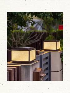 SXH  Outdoor Waterproof Solar Stake Light Garden Light Villa Garden Gate Fence Wall Light Landscape Post Light