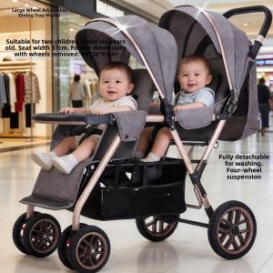 Twin Lightweight Baby Stroller Front-Back Seating