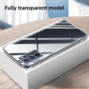 Henyou | Oppo Reno5 Pro Plus Protective Case Transparent Shockproof Four Corner Airbag Anti-Fall Thickened Shell For Men And Women