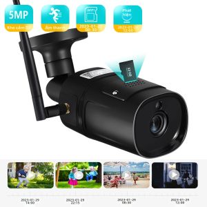 BESDER | Camera IP Ngoài Trời 5MP HD 1080P WiFi Giám Sát An Ninh Không Dây Camera Video Wi-Fi Chống Nước Với Tính Năng Zoom Kỹ Thuật Số