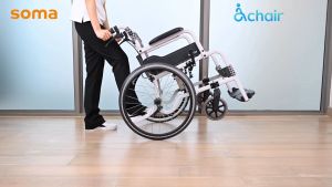 รถเข็นล้อใหญ่ F22 ราคาประมาณ 2,500-3,500 บาท ร่วมกับล้อเล็ก F16 นิ้ว รถเข็นผู้ป่วย SM 150.5 SM150.5 รถเข็นผู้สูงอายุ วีลแชร์อลูมิเนียม Karma