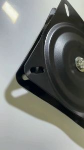 15x15CM Bearing Meja Putar Bahan Baja Canai Dingin Padat Kuadrat Rotasi 360 Derajat Bisu Ring Meja Makan Putar 6 Inci