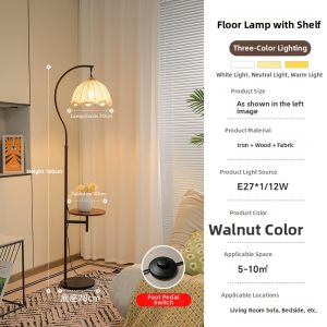 AOMAO | French Vintage Floor Lamp With Shelf