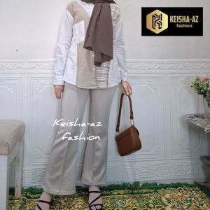 celana cutbray flarepant bahan scuba premium nyaman di pakai