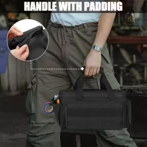 14-inch large-capacity tactical tool bag durable storage bag with shoulder strap and multi-functional design