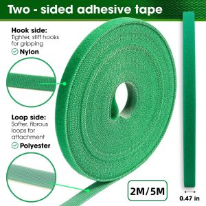 Reusable Plant Ties Climbing PlantsNylon Bamboo Cane Wrap Tape Strap Gardening TipsTomato Plant SupportGarden Green Fastener