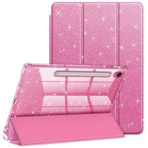 Glittering Sparkly Smart Case For Samsung Galaxy Tab A11 A9 Plus S10 S9 Lite FE 10.9 11 2025 with Pencil Holder Shockproof Cover