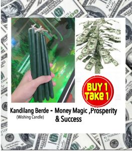 BUY 1 TAKE 1 Wishing Candle Berde plain with freebie