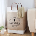 Giỏ Đựng Đồ Giặt Bằng Vải Dung Tích Lớn Hộp Đựng Quần Áo Bẩn Gấp Thân Thiện Với Môi Trường Giải Pháp Gia Dụng Di Động Của MINISO. 