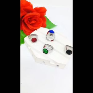 CINCIN COWO TITANIUM BULAT NATURAL KING SILVER DESAIN FASHION ANTI KARAT DAN ANTI LUNTUR (COD)