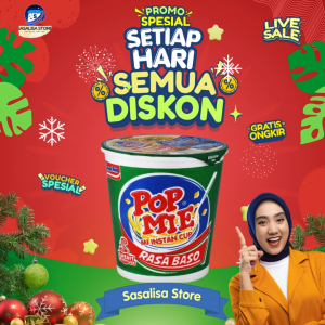 POP MIE Besar Rasa Bakso 1 Dus isi 24pcs Food - Makanan Instan