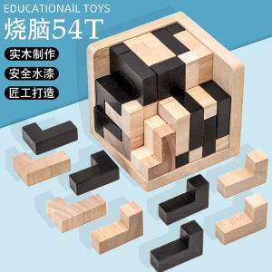 Hell Level 10 Pressure Resistance Intelligence Toy Puzzling Magnetic Blocks Wooden Puzzle Game for Ages 10 And above