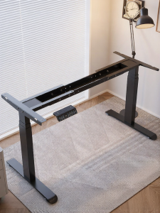 Electric Height Adjustable Desk Legs Double Motor Telescopic Beam