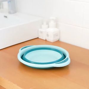 กะละมังพับได้ (02) กะละมัง การใช้งานอเนกประสงค์ สีทูโทน ถังพับได้ พับเก็บได้ กะละมังพลาสติก