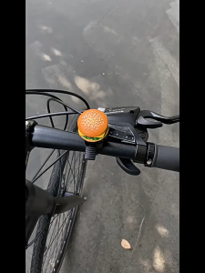 Cartoon Hamburger Bicycle Bell Super Loud Universal Kids Bike Bell Mountain Bike Scooter Bell Bicycle Decoration