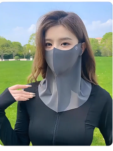 【Buy 1 Take 1】Boulder Cover Face Ice Silk Thin Breathable Anti-UV Traceless Fashion Face Shield Riding Face Outdoor Sport