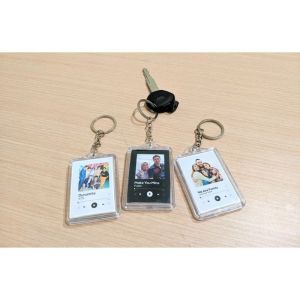 GANTUNGAN KUNCI UNIK AKRILIK FOTO BEBAS SPOTIFY MURAH TERMURAH