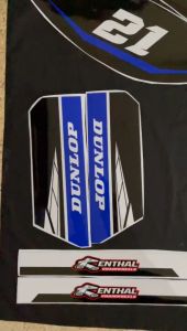 Stiker Viar 200 Decal: Motif Hitam Biru D-F1-054