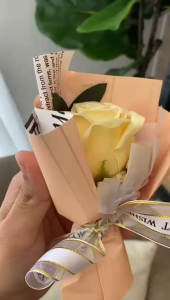Petite Soap Flower Rose Carnation Bouquet Small Flower For Mother Teacher Birthday Wedding Gift