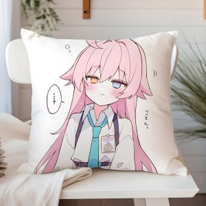 Blue Archive Anime Themed Pillow Soft Plush Square Cushion Friend Gift White Son Character Home Decorative Pillow Core