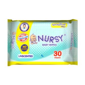 Nursy Baby Wipes Unscented 30 Sheets