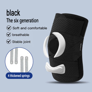 Summer Breathable Knee Brace Compression Sleeve with Side Stabilizers for Basketball Run Hiking Meniscus Arthritis Pain Relief