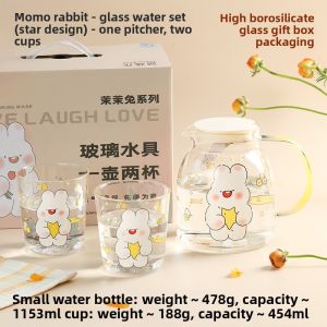 LOTUS BLUE | Heat Resistant Large Capacity Glass Pitcher