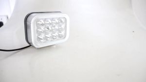 1 PC 12SMD LED Đèn Lái Xe Máy 3 Màu Nhẫn 12V Nhấp Nháy Sương Mù Đèn Cho RV ATV Moto Sương Mù Phụ Kiện Trắng