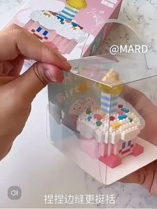 Brick Toys with Light Building Blocks Cake Bricks Toys Gift For Adults Kids Birthday Gift