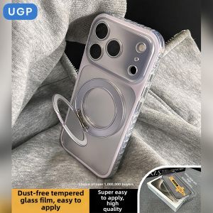 UGP | Luxury Purple Magnetic iPhone Case with Stand