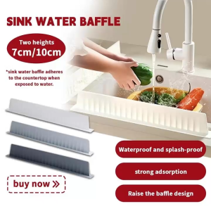 Sink Water Splash Guard /Anti Air Minyak Dan Kotoran/Penyekat Wastafel Yang Dapat Digunakan Kembali