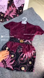 Kebaya Brukat Anak Perempuan Modern umur 2-9 tahun