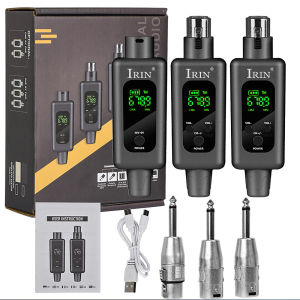 IRIN | Bộ Chuyển Đổi Micro Không Dây IRIN WX70 Với 2 Bộ Thu Hệ Thống Bộ Chuyển Đổi XLR Cho Mic 48V - Bộ Tăng Cường Hiệu Suất Cho Đàn Guitar