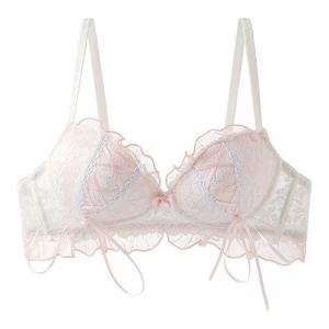 Áo ngực nữ MiiOW bằng ren gợi cảm thoải mái nâng đỡ tốt kiểu dáng chữ V size nhỏ