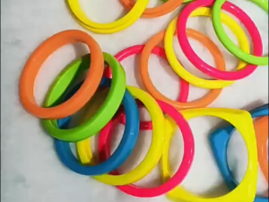 12pcs Candy Color Bracelet Bracelet Party Kid DIY Wristband Colorful Charm 6.5cm Bangle