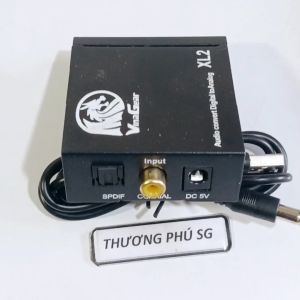 Bộ chuyển âm thanh quang Optical Convert Audio / Bộ Optical to AV có điều chỉnh Volume (Toslink to AV 3.5 ly)