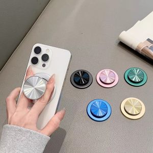 Aurora Color Matte Ultra-Thin Ring Holder Magnetic Absorption Airbag Stand for Mobile Phone ABS Plastic Creative Style