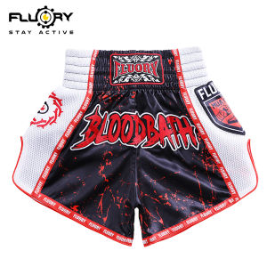 Fluory Fire Barrier Muay Thai Shorts Kids Fight Sanda Comprehensive Fighting Adult Training Boxing Shorts Men and Women Shorts