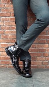 Gerrard Black - Oxford Zip Chukka Boots Sepatu Dinas Harian TNI POLRI PNS DAMKAR AVSEC PDH PDL Wedding Nikah Pantofel Sepatu Pengantin