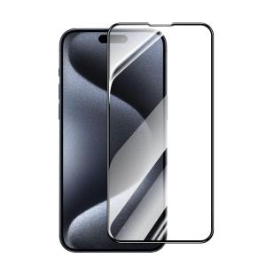 Henyou | Apple 15 Series Tempered Glass Screen Protector Full Cover Clear Anti Glare Fingerprint Resistant Privacy Protection For iPhone 15 Pro Max