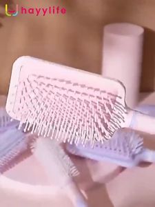 HAYYLIFE Square Paddle Brush Sisir Cushion Hair Brush Comb Sisir Bantalan Udara Untuk Mencegah Rambut Kusut HL-BBB585