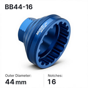 MUQZI | MUQZI Centerlock Rotor Lockring Tool Bike 44mm 16-Notch Bottom Bracket Removal Socket Wrench