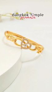 Nice Jewelry Gelang dewasa bangkok/bangle GL 078 lapis emas gold